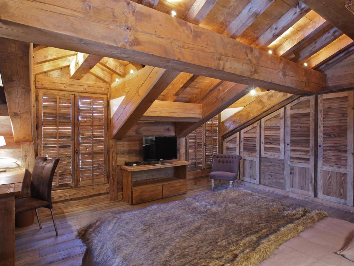 Chalet Cosy Proche Des Pistes Avec Sauna Et Cheminee - Courchevel 1850 - Fr-1-564-25 Villa Exterior foto